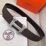 Hermes H Belt Buckle & Reversible Black For Women, Women Belt 380MM - Image 4