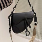 Dior Saddle Bag Matte Leather Shoulder Bag - Image 11