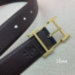 Hermes H Belt Buckle & Reversible Black For Women, Women Belt 380MM - Image 3