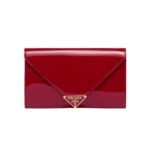 Prada  Leather Clutch Shoulder Bag Handbag