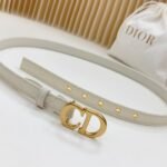 Dior double sided sheepskin with calf leather,  Women Belt 20MM - Image 9