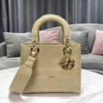 Dior Medium LADY Bag Cannage Embroidery - Image 2