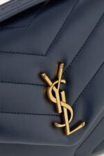 SAINT LAURENT YSL Loulou small quilted leather shoulder bag navy - Image 2