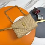 Saint Laurent YSL Envelope Medium 24- Embossed Leather - Image 4