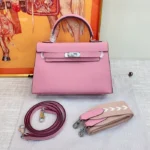 Hermès Kelly22 Silver Buckle Epsom Tote - Image 10