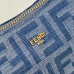 Fendi Fendessence Light blue FF denim fabric bag - Image 6