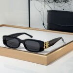 Balenciaga  Mirror leg Hollowed Out Logo   sunglasses Top quality - Image 9