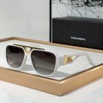 DOLCE & GABBAN DG Mirror Leg Hollowed Out Logo Sunglasses Top quality - Image 6