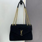 Saint Laurent LOULOU Quilted Suede Bag - Image 8