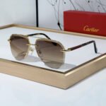 Cartier Color Matching Metal irregularity Sunglasses Top quality - Image 4