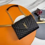 Saint Laurent YSL Envelope Medium 24- Embossed Leather - Image 6