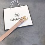 Chanel Belt With Double C Buckle Beige Women Belt 30MM - Image 6