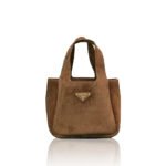 Prada mini suede tote bag 10A quality 1BA349