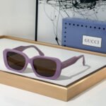 Gucci  Fashion mirror leg Logo  sunglasses Top quality - Image 2