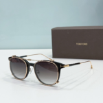 Tom Ford Round Metal Thin Frame Sunglasses Top Quality - Image 4