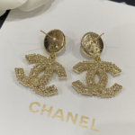 Chanel Pearl Metal Earrings - Image 2