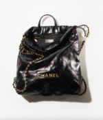 CHANEL 22 BACKPACK Calfskin & Silver Metal Black - Image 2