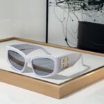 Balenciaga  Mirror leg Logoo Aviator Sunglasses Top quality - Image 2