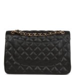 CHANEL Caviar Quilted Jumbo Double Flap Black 30CM - Image 5
