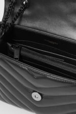SAINT LAURENT YSL Loulou Small Quilted Leather Shoulder Bag Black - Image 5