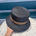 Fendi Straw Flat Top Hat  Sunhat - Image 5