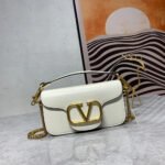 VALENTINO GARAVANI V Logo Baguette Shoulder Bag Ladies MINILOCO Calfskin Bag - Image 3