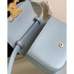 CELINE MINI TRIOMPHE IN SHINY CALFSKIN Blue - Image 4