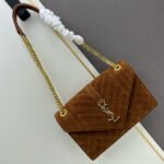 Saint Laurent YSL Suede Envelope Bag - Image 2