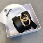Chanel Belt With Double C Buckle Black Women Belt 30MM - Image 5