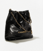 CHANEL 22 HANDBAG Shiny Calfskin & Gold-Tone Black - Image 3