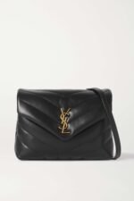 YSL SAINT LAURENT Loulou Toy quilted leather shoulder bag black
