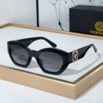 Versace  Mirror leg Logo Plate Frame Sunglasses Top Quality - Image 6