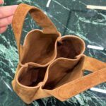 Prada mini suede tote bag 10A quality 1BA349 - Image 7