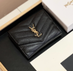 Saint Laurent YSL Classic Button Card Holder & Coin Wallet - Image 2