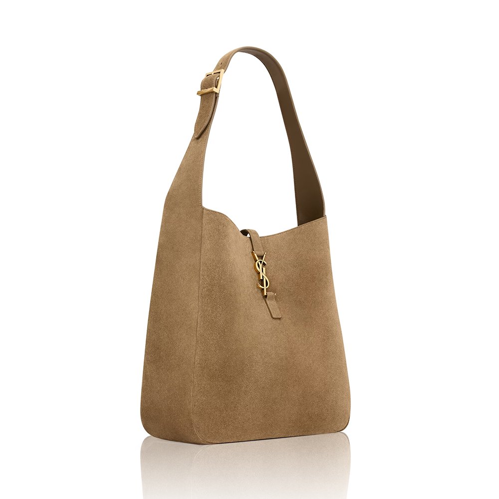 Saint Laurent YSL LE 5 À 7 supple LARGE in suede