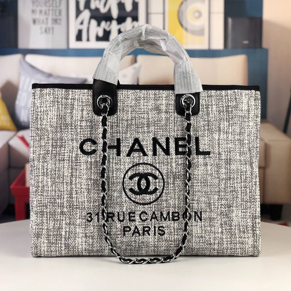 Chanel Handle Embroidered Crossbody Bag