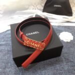 Chanel Belt With Chanel Signature Orange with Gold-Toned Hardware Women Belt 30MM - Image 2