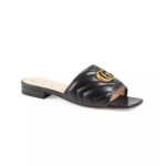 Gucci Double G leather sandals