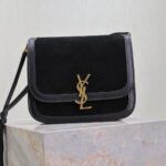 Saint Laurent YSL Brown Solferino Medium Suede Shoulder Bag - Image 4