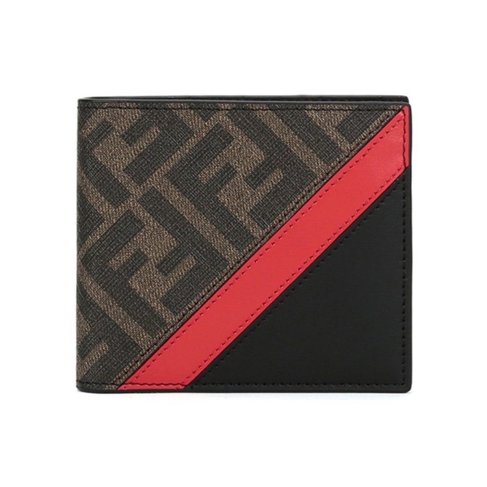FENDI Contrast Color Design Wallte