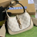 Gucci Jackie 1961 Canvas&Leather Shoulder Bags - Image 9