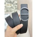 Dior cowhide and bottom leather, palladium plated pure steel buckle 35MM - Image 3