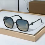 Buberry  Slim Hollowed out Logo on Mirror legs Sunglasses Top quality - Image 4