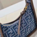 Fendi Fendessence Light blue FF denim fabric bag - Image 4