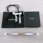 Chanel Belt With Ribbon Buckle Silver Women Belt 30MM - Image 5