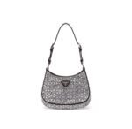 Prada Cleo Leather diamond Shoulder Bag Handbag