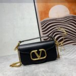 VALENTINO GARAVANI V Logo Baguette Shoulder Bag Ladies MINILOCO Calfskin Bag - Image 6