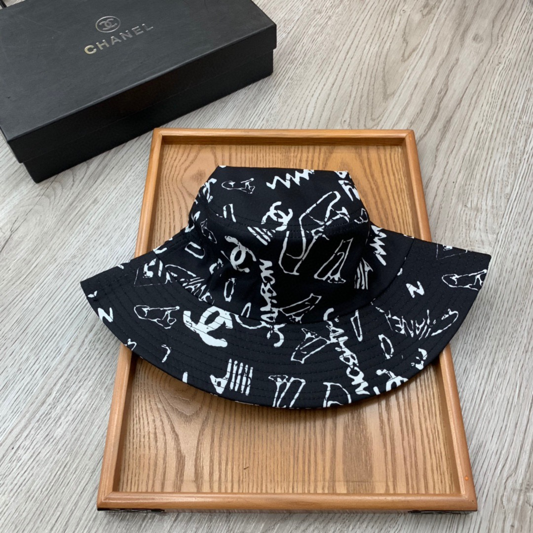 Chanel Printed Fisherman's Hat  Sunhat