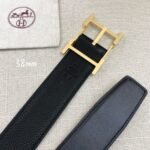 Hermes H Belt Buckle & Reversible Black For Women, Women Belt 380MM - Image 5